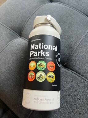 National Parks Sticker Bottle Kit - Beige/ Tan